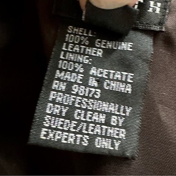 W by Worth Genuine Suede Cropped Embossed Metallic Jacket 3/4 Sleeve Zip Up XS - Picture 10 of 10